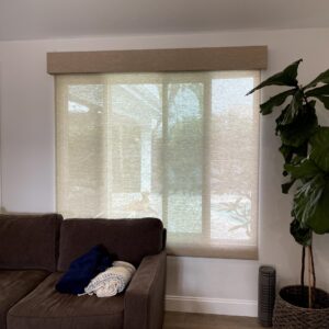 Sheer Roller Shade with Boxed Valance